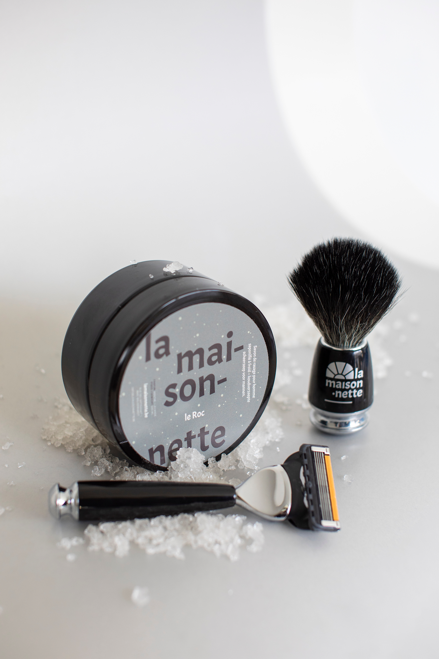 Savon de rasage pour homme hydratant bio - "Le Roc"